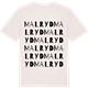 Vintage White t-shirt med Malryd ordlek t-shirt