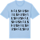 Blue Soul t-shirt med Målshus ordlek t-shirt