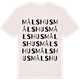 Vintage White t-shirt med Målshus ordlek t-shirt