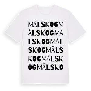 Målskog ordlek t-shirt – ekologisk bomull t-shirt från Pinshirt