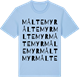 Blue Soul t-shirt med Måltemyr ordlek t-shirt