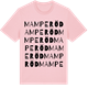 Pink Cotton t-shirt med Mamperöd ordlek t-shirt