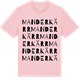 Pink Cotton t-shirt med Manderkärr ordlek t-shirt