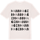 Vintage White t-shirt med Mannhagen ordlek t-shirt