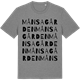 Mid Heather Gray t-shirt med Månsagården ordlek t-shirt