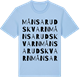 Blue Soul t-shirt med Månsaruds kvarn ordlek t-shirt