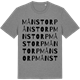 Mid Heather Gray t-shirt med Månstorp ordlek t-shirt