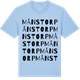 Blue Soul t-shirt med Månstorp ordlek t-shirt