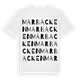 White t-shirt med Marbacken ordlek t-shirt