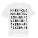 White t-shirt med Marbäcken ordlek t-shirt