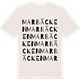 Vintage White t-shirt med Marbäcken ordlek t-shirt