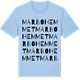 Blue Soul t-shirt med Marbohemmet ordlek t-shirt