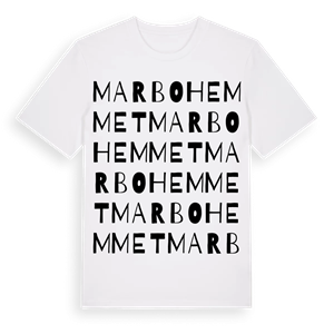 Marbohemmet ordlek t-shirt – ekologisk bomull t-shirt från Pinshirt