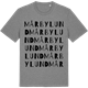 Mid Heather Gray t-shirt med Mårbylund ordlek t-shirt