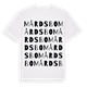 White t-shirt med Mårdsbo ordlek t-shirt