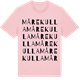 Pink Cotton t-shirt med Mårekulla ordlek t-shirt