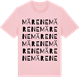 Pink Cotton t-shirt med Märene ordlek t-shirt