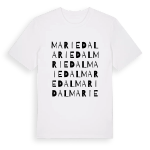 Mariedal ordlek t-shirt – ekologisk bomull t-shirt från PinShirt