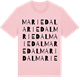 Pink Cotton t-shirt med Mariedal ordlek t-shirt