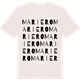 Vintage White t-shirt med Mariero ordlek t-shirt