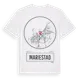White t-shirt med Mariestad t-shirt