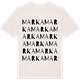 Vintage White t-shirt med Marka ordlek t-shirt