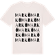 Vintage White t-shirt med Markö ordlek t-shirt
