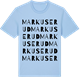 Blue Soul t-shirt med Markuserud ordlek t-shirt