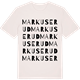 Vintage White t-shirt med Markuserud ordlek t-shirt