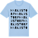 Blue Soul t-shirt med Markustorp ordlek t-shirt