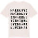 Vintage White t-shirt med Märrkuven ordlek t-shirt