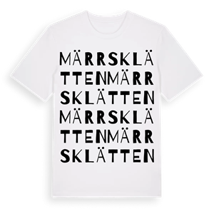Märrsklätten ordlek t-shirt – ekologisk bomull t-shirt från Pinshirt