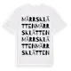White t-shirt med Märrsklätten ordlek t-shirt