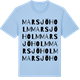 Blue Soul t-shirt med Marsjöholm ordlek t-shirt