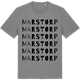 Mid Heather Gray t-shirt med Marstorp ordlek t-shirt