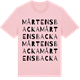 Pink Cotton t-shirt med Mårtensbacka ordlek t-shirt