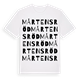 Mårtensröd ordlek t-shirt