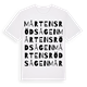 Mårtensrödsågen ordlek t-shirt
