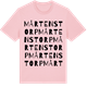Pink Cotton t-shirt med Mårtenstorp ordlek t-shirt