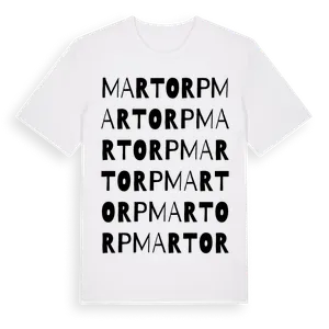 Martorp ordlek t-shirt – ekologisk bomull t-shirt från Pinshirt