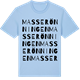Blue Soul t-shirt med Masserönningen ordlek t-shirt