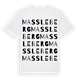 White t-shirt med Massleberg ordlek t-shirt