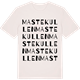 Vintage White t-shirt med Mastekullen ordlek t-shirt