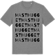 Mid Heather Gray t-shirt med Masthugget ordlek t-shirt