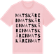 Pink Cotton t-shirt med Matskären ordlek t-shirt