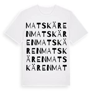 Matskären ordlek t-shirt – ekologisk bomull t-shirt från Pinshirt