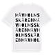White t-shirt med Måvholmsskären ordlek t-shirt