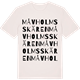 Vintage White t-shirt med Måvholmsskären ordlek t-shirt