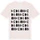 Vintage White t-shirt med Medbön ordlek t-shirt