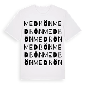 Medbön ordlek t-shirt – ekologisk bomull t-shirt från Pinshirt